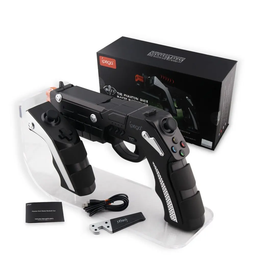 PG-9057 The Phantom shox Blaster Bluetooth Gun Controller Gamepad Wireless Shooting Game Console Joysticker Gaming Joypad Gamecu PG-9057 The Phantom shox Blaster Bluetooth Gun Controller Gamepad Wireless Shooting Game Console Joysticker Gaming Joypad Gamecu