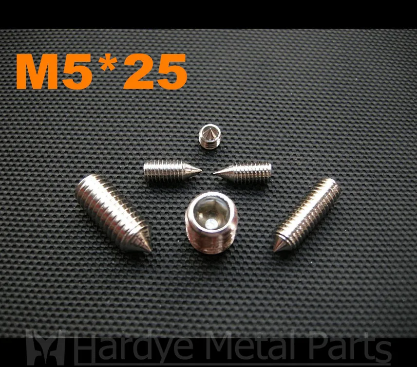 500 шт./лот M5 * 25 DIN914 набор винтов с шестигранной головкой из нержавеющей стали
