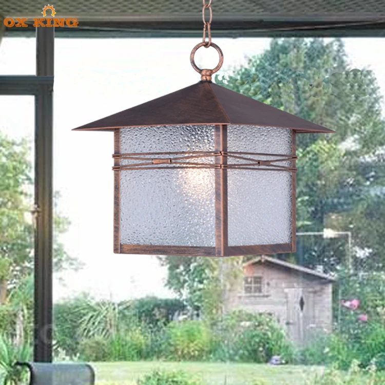 European style outdoor courtyard waterproof chandelier outdoor simple