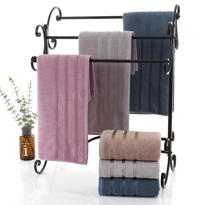 ZHUO MO-Bamboo Fiber Bath Towel for Adults, Soft and Thick, Antibacterial, Antibacterial, Outdoor, Sport, Travel, 70x140cm