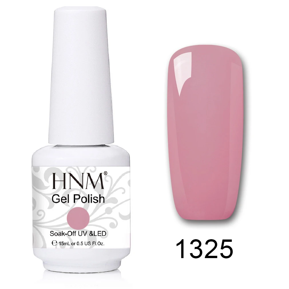 HNM 15 мл УФ-гель для ногтей лак удаляющийся замачиванием светодиодный светильник Гель-лак Полуперманентная живопись желлак Лаки лакукер штамповка эмаль - Цвет: 1325