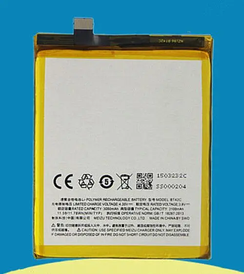 

100% new BT15 Battery 3000mAh for MEIZU M3S Battery In stock With Tracking number