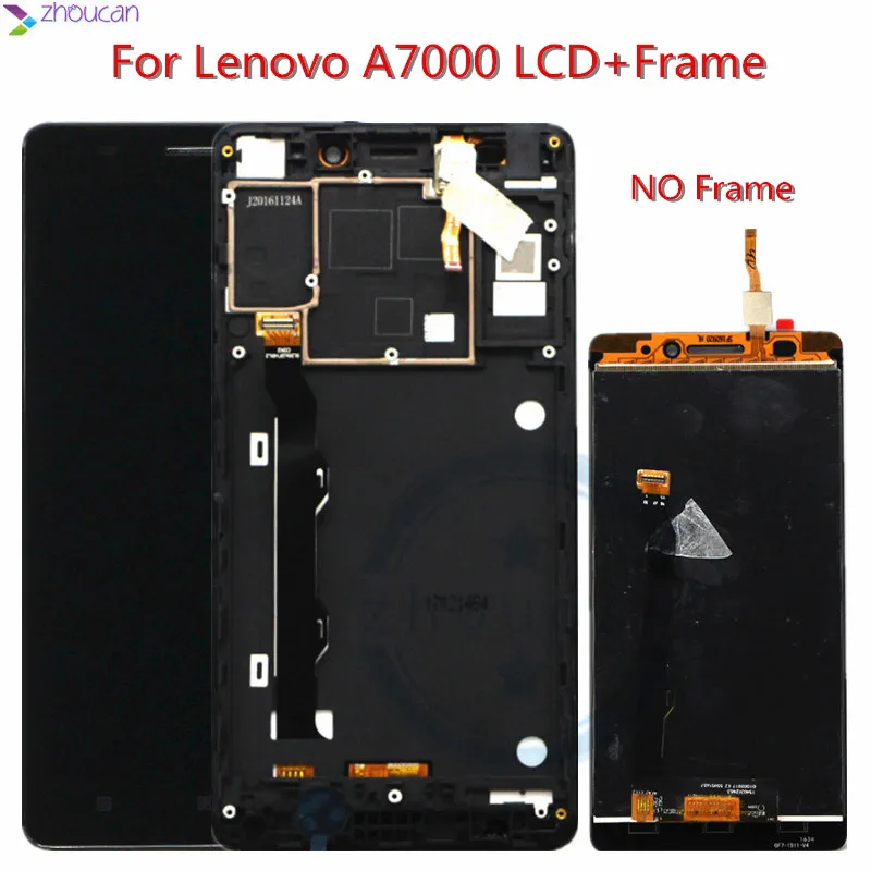 5 ''Оригинальный ЖК дисплей для LENOVO A7000 сенсорный экран с рамкой дигитайзер Lenovo