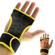 Перчатки для тяжелой атлетики, фитнес, полуперчатки для занятий спортом, кроссдрессировка, перчатки для рук, напульсники, гантели, гимнастические, с силиконовой подкладкой