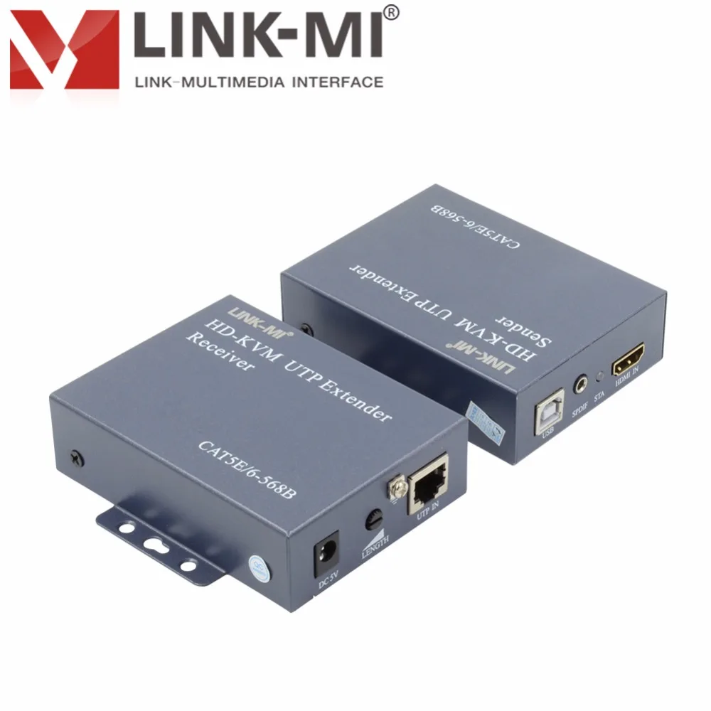 Фото LINK-MI 100 м KVM HDMI удлинитель 1080P с одиночным Cat5ECat6 кабель для HD ТВ 3D 1920x1080 @ 60 Гц 1,65 Гбит/с цифровой аудио №5