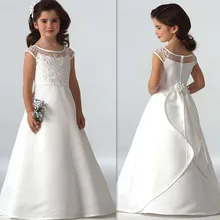 Новинка года; благородное платье с цветочным узором для девочек детское бальное платье с круглым вырезом; платье принцессы для первого причастия Лидер продаж; Vestidos Longo; Индивидуальный заказ