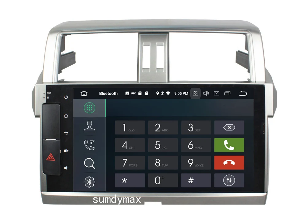 Flash Deal 10.1" two din car dvd player for toyota land cruiser PRADO 2014-2015 with android 9.0 octa core 4G RAM 64G ROM built in wifi 8