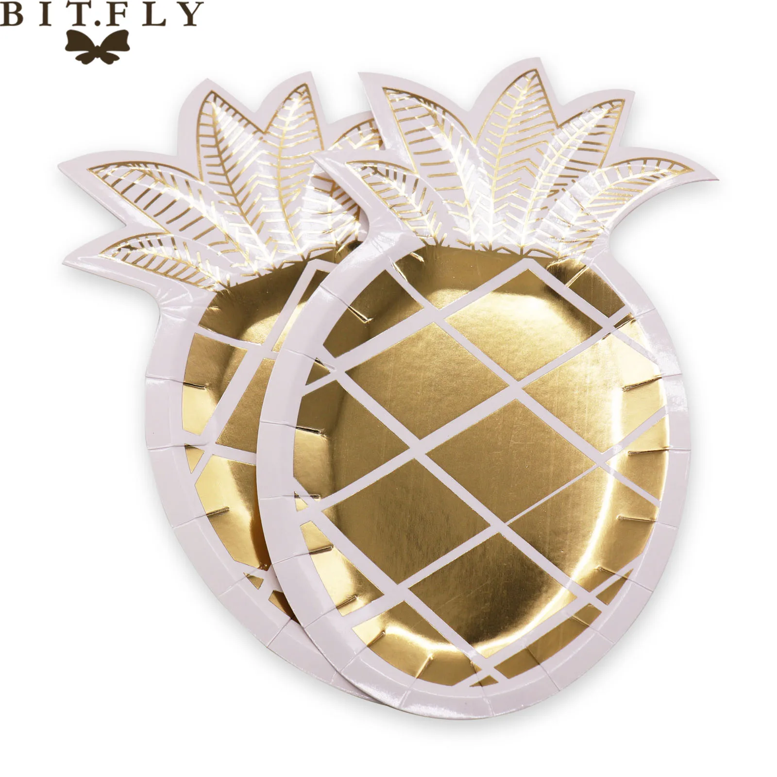 

8 pcs /set Pineapple Disposable paper plate Party Paper Tableware lemon Plates wedding Baby Shower Birthday Party Supplies