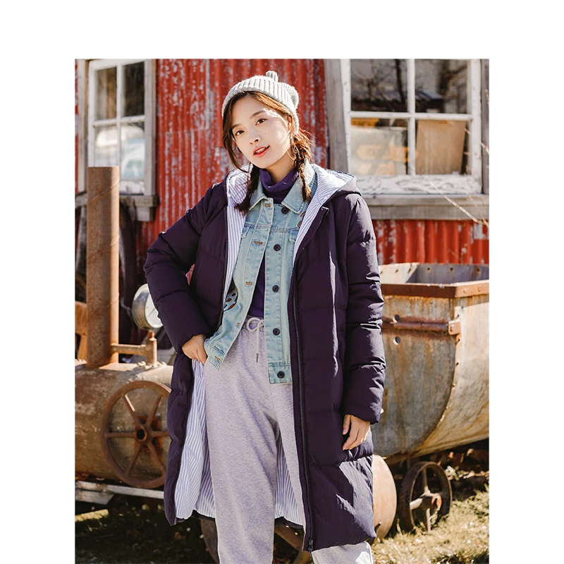 

INMAN 2017 Winter New Duck Down Jackets Hooded thicken Long Overcoat