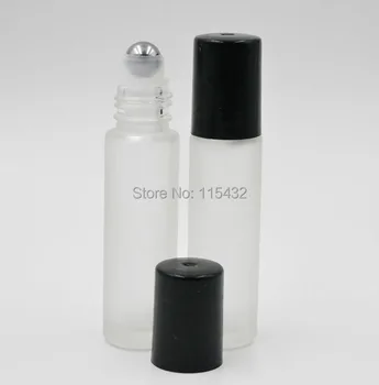

700pcs Refillable 10ml ROLL ON GLASS BOTTLES ESSENTIAL OIL Steel Metal Roller ball fragrance PERFUME DHL/Fedex Free Ship PB94