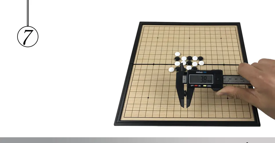 Easytoday High Quality Go Game Set Folding Chessboard Magnetic Go Game Pieces Black and White Chess Pieces Weiqi Games (7)