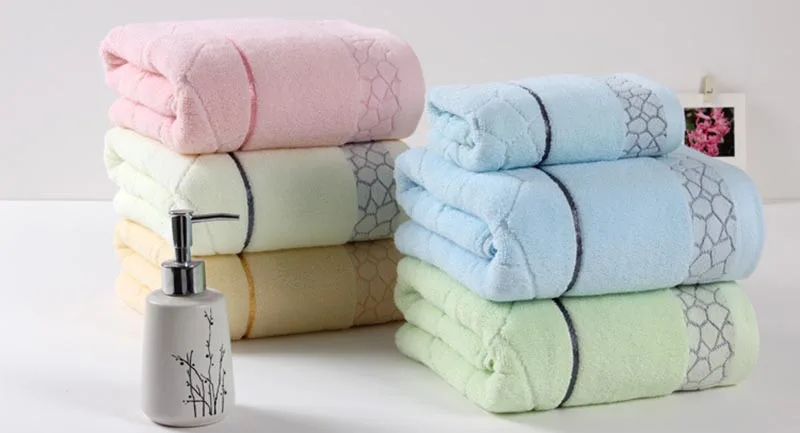 140x70cm Bath Towel Cotton towel 6 Colors Avaliable Cotton Fiber Natural Eco-friendly Embroidered Bath Towel