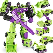 WEIJIANG G1 Transformation WJ Devastator 6 IN 1 Set DX9 Alloy Metal Engineering Truck Mode KO Action Figure Robot Toys WEIJIANG G1 Transformation WJ Devastator 6 IN 1 Set DX9 Alloy Metal Engineering Truck Mode KO Action Figure Robot Toys