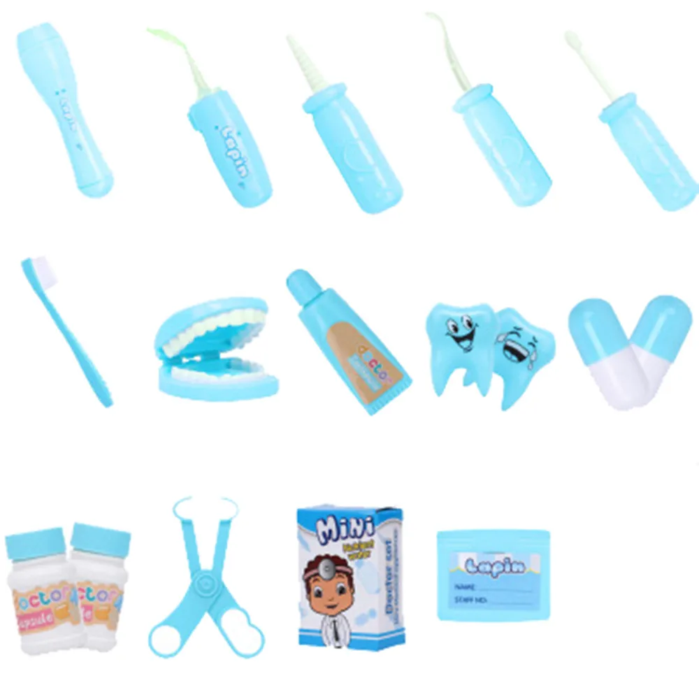 Рождественские подарки Детские стоматологи инструменты и ролевая игра дети ролевые игрушки подарок леверт челнока MJ1108