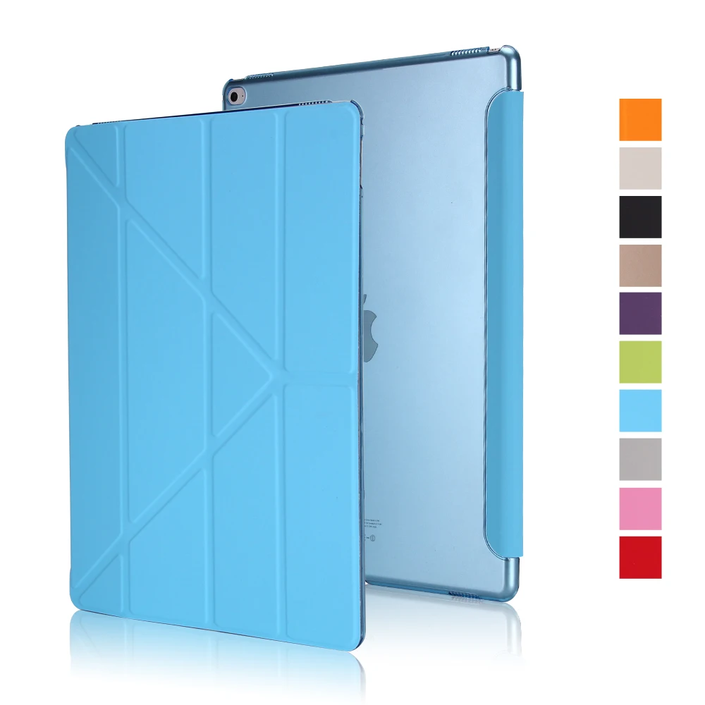  GOLP Flip Cover for iPad Pro 12.9 case PU Leather Transparent PC Back Tablet Smart cover for iPad P - 32814231026