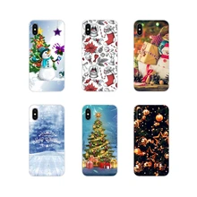 Snow Christmas Ball regalo de Año Nuevo para Huawei P Smart Mate Honor 7A 7C 8C 8X 9 P10 P20 Lite Pro Plus accesorios funda para teléfono