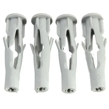 

50Pcs Nylon Plasterboard Drywall Wall Plug For Window Door Frame Concrete Screws Tool Parts M6x35
