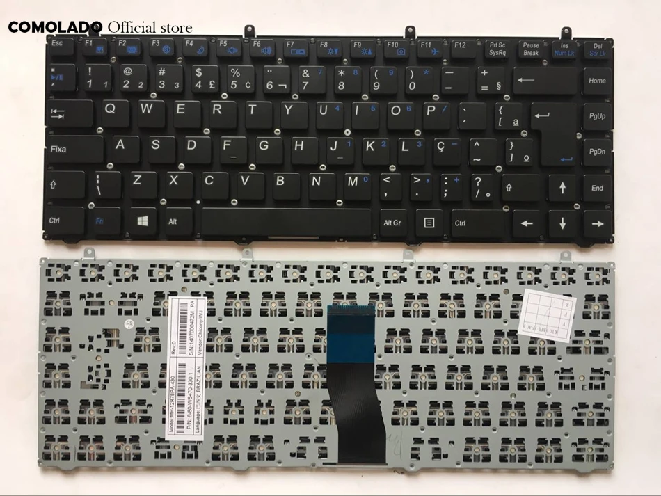

BR Brazil Keyboard for CLEVO W5470 black keyboard BR Layout
