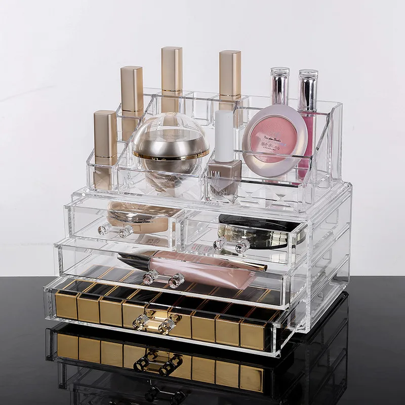 

Nail Storage Box Drawer Type Debris Nail Brush Nail Oil Plastic Storage Multi-layer Transparent Acrylic Jewelry Storage Box Set