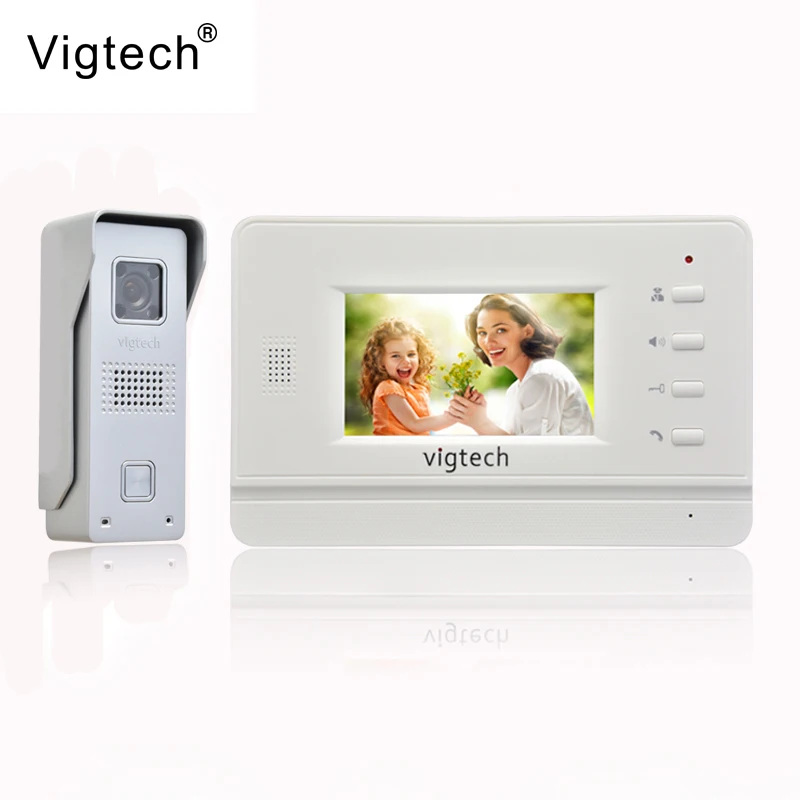 Vigtech Home Wired Cheap 4.3' inch LCD Color Video Door