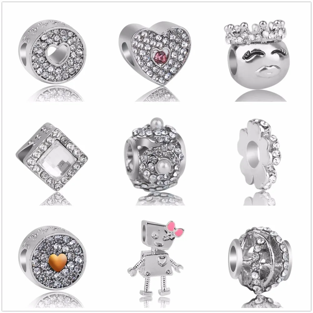 

Free shipping! 9pcs mixed Tibetan silver beads jewelry alloy beads fit charms bracelet