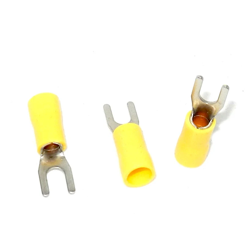 SV5.5 4 Insulated furcate Crimp Terminal Cable Wire Connector lug fork