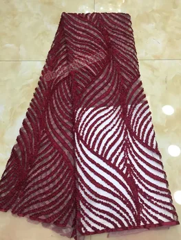 

5yards New design JIANXI.C-42069 african indian tulle mesh fabric 7 colors for wedding dress