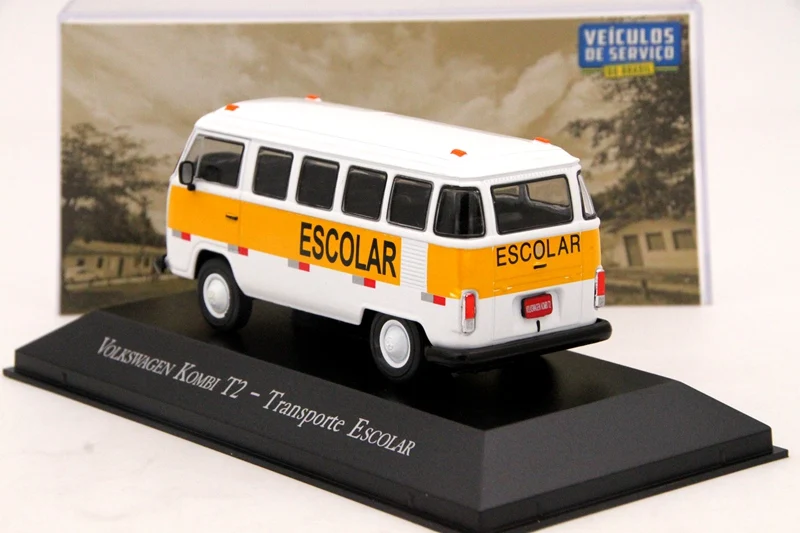 IXO Altaya 1:43 Scale V~ W Kombi T2 Transporte Escolar Car Diecast Models Limited Edition Collection Toys