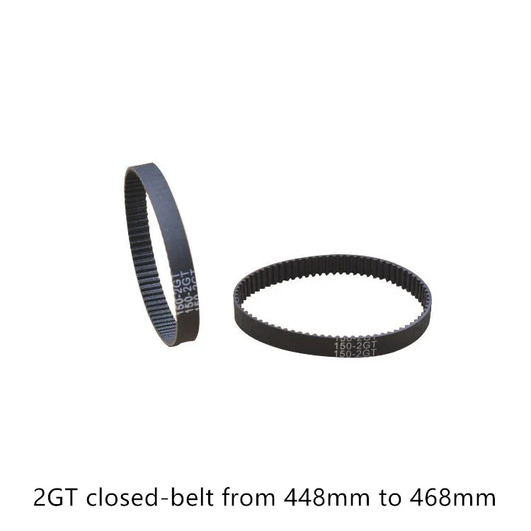 3D printer belt GT2 closed loop rubber 2GT timing belt 448 450 452 454