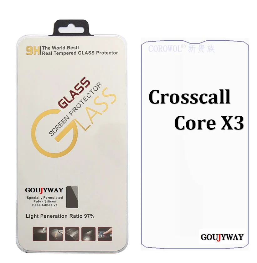 

For Crosscall Core-X3 Tempered Glass Front Film Screen Protector Glass 5.0 inch For Crosscall Core X3 Toughened Phone Glass
