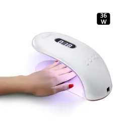 Сушилки для ногтей УФ светодиодные инструменты для ламп 36 Вт гели для лечения Быстрый ЖК-дисплей ногтей искусство интеллектуальная