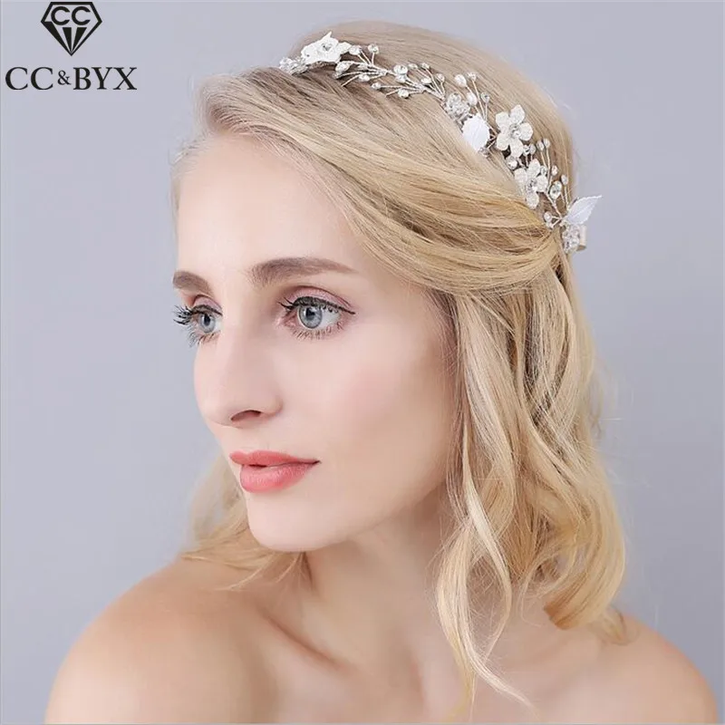 CC Jewelry Handmade Flower Bride Headband Wedding Decorations Party