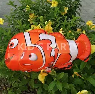 1 шт. рыба-клоун Немо воздушные шары из фольги в виде животного для дня рождения домашнее животное клоун балоны Гелиевый шар bolas Розничная торговля - Цвет: Оранжевый