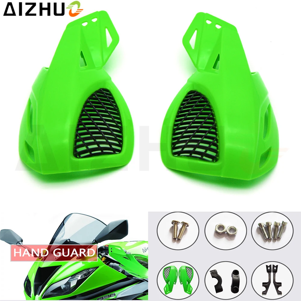 6 Color For Kawasaki Z250 Z750 Z800 Z900 Z1000 22mm 7/8"" Motorcycle Handguard Hand Guard Plastic Wind-proof Motor Protection