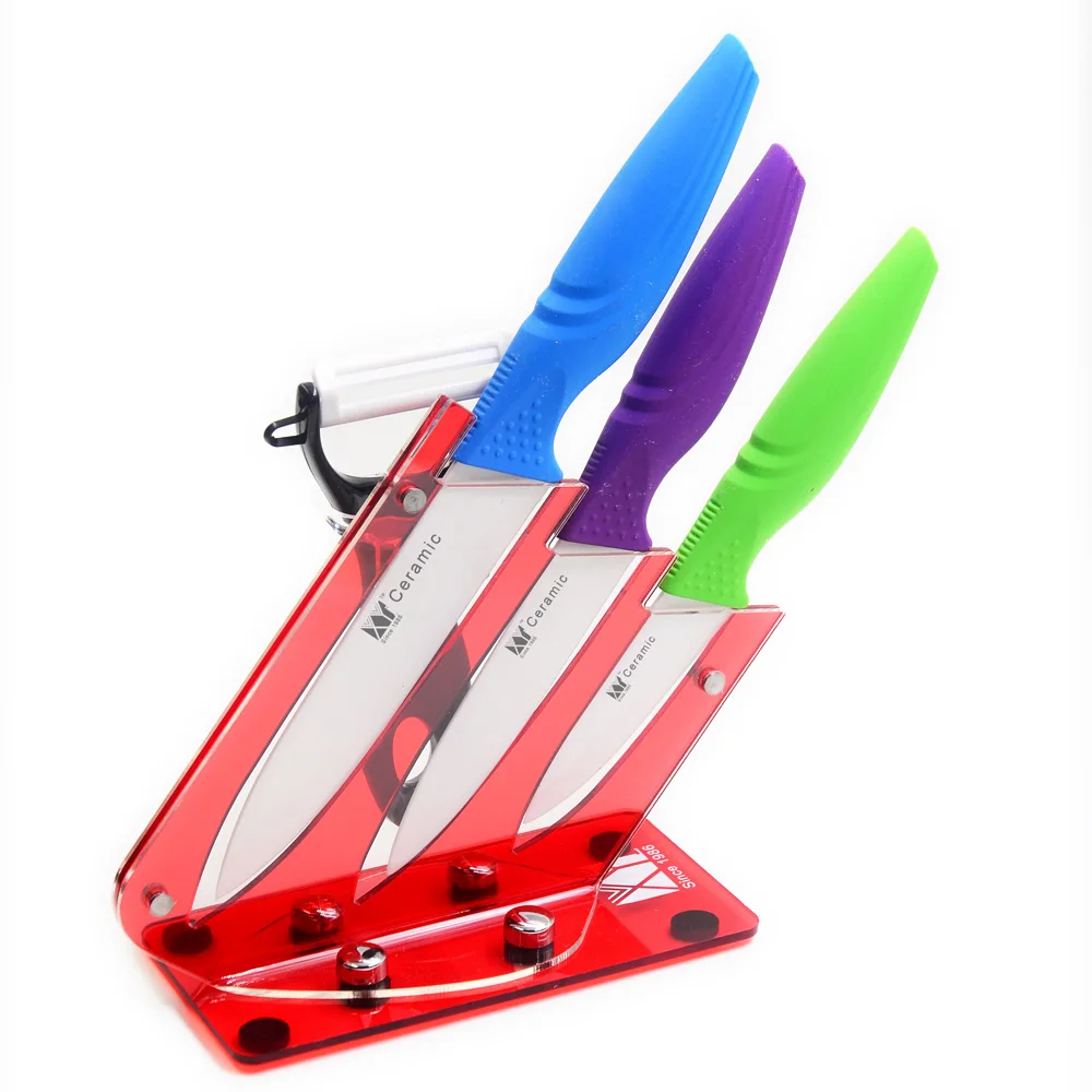 Best Acrylic Knife Stand XYJ Brand Kitchen Knife Holder+ 3" Paring 4