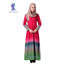 034 Высококачественная мусульманская одежда для женщин Турецкая женская одежда модные мусульманские платья хлопковая Абая