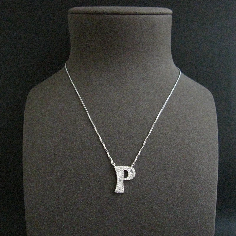 Harga Fashion AAA Cubic Zirkonia Huruf P Liontin Kalung untuk Wanita Wanita Lucu Manis Online Fashion AAA Cubic Zirkonia Huruf P Liontin Kalung untuk Wanita Wanita Lucu Manis