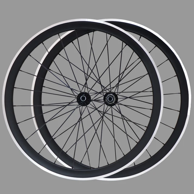 Best price at $338 Cheap 700C 38mm Clincher Aolly Brake Surface Carbon Wheels Carbon Aluminum brake Road Bike Bicycle Wheels