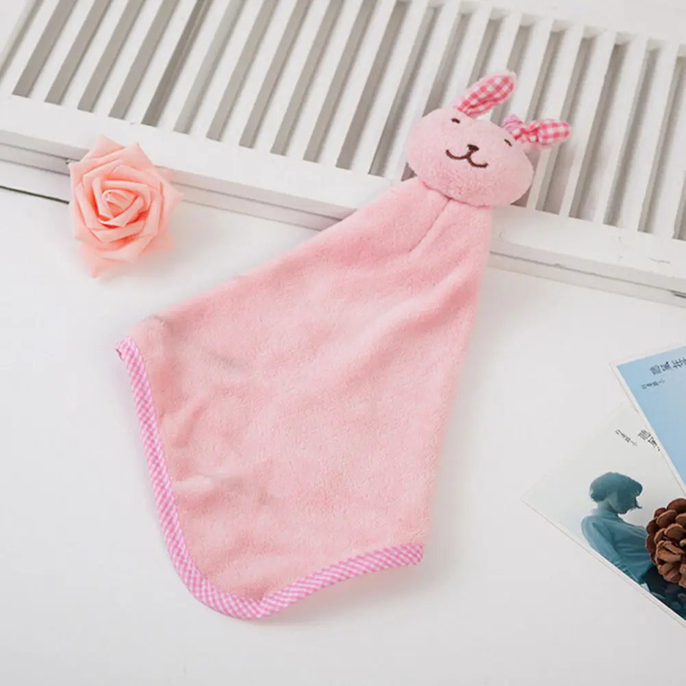 Детская ванная комната; детское полотенце для рук с кроликом; мягкое плюшевое полотенце для малышей с рисунком животных из мультфильма; удобное полотенце для купания