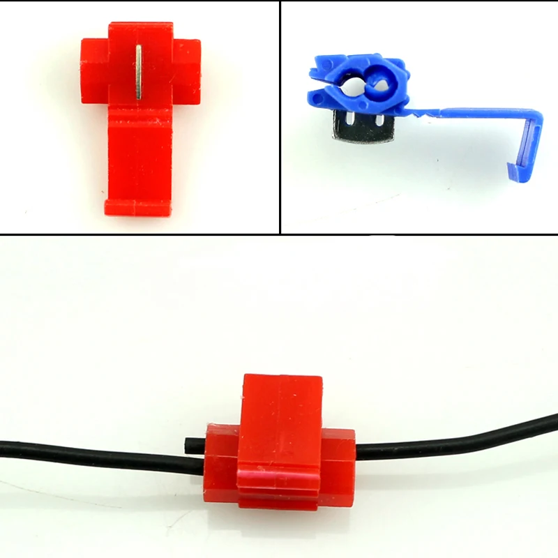 CARPRIE красный быстрый соединитель проводов 10 шт. Быстрый Сращивание провода Кабельный разъем скотч замок проводник блок TJ