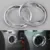 Yaquicka 2x Chrome ABS салона кондиционер на выходе Vent кольцо отделка укладка Стикеры для Jeep Компасы Patriot 2010- 2016
