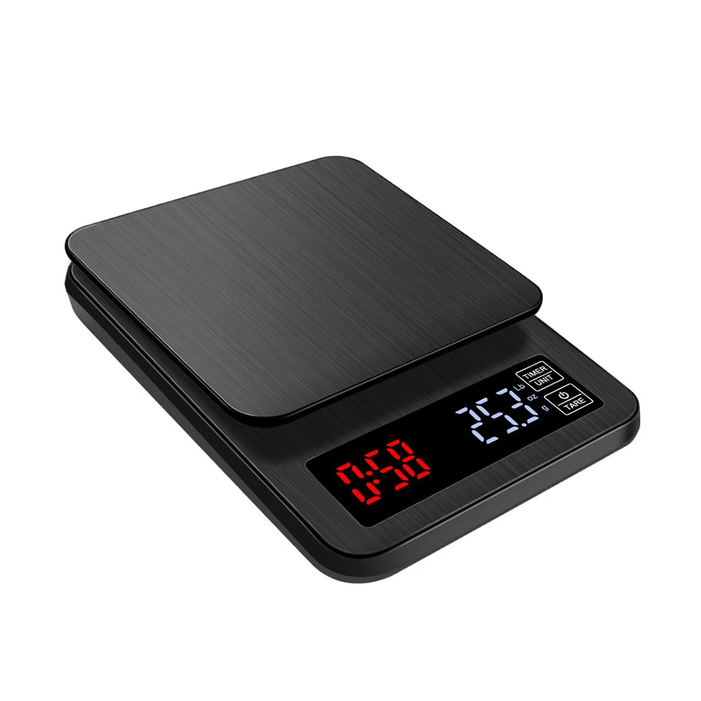 Мини lcd Цифровые Электронные капельные кофейные весы с таймером 3 кг/5 кг/10 кг 0 1 г