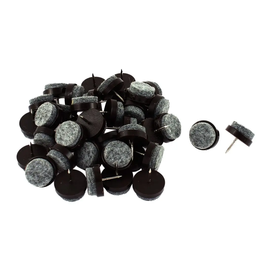 40pcs Furniture Feet Felt Floor Protector Pad Nail Stud 20mm Diain