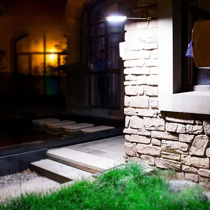 Sensor de Movimento Jardim ao ar Parede à Prova Solar Leds Livre Caminho Rua Lâmpada Dqágua Qj888 70 Luz 14 Lâmpadas solares