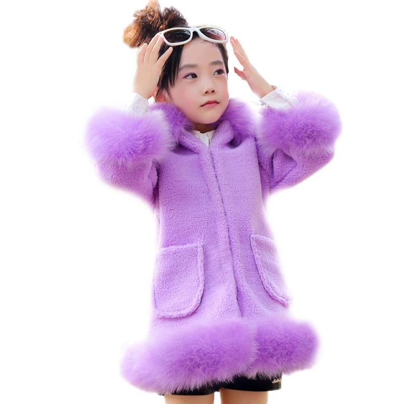 Kids Faux Fur Coats 2018 Girls Lamb Wool Faux Fur Coat Winter Coat Long Kids GirlsChildren Jackets Elegant Childrens Clothes Kids Faux Fur Coats 2018 Girls Lamb Wool Faux Fur Coat Winter Coat Long Kids GirlsChildren Jackets Elegant Childrens Clothes
