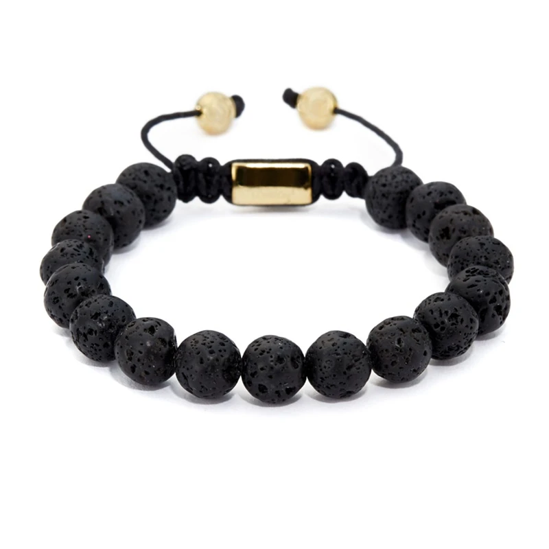 Мужской/женский браслет для йоги ATTYIRENA черный цвет|bracelets for|yoga braceletlava stone bracelet |
