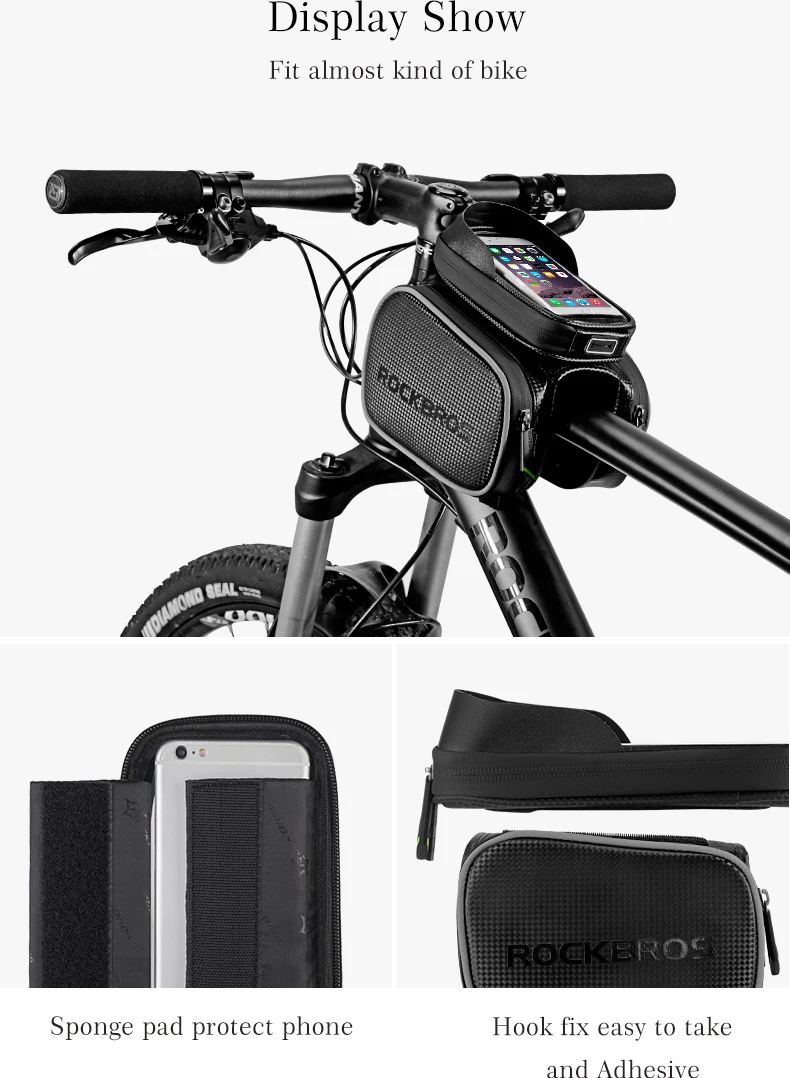 Top ROCKBROS Cycling Bike Top Tube Bag Rainproof MTB Bicycle Frame Front Head Cell Phone Touch Screen Bag Pannier Bike Accessories 10 Top ROCKBROS Cycling Bike Top Tube Bag Rainproof MTB Bicycle Frame Front Head Cell Phone Touch Screen Bag Pannier Bike Accessories 10