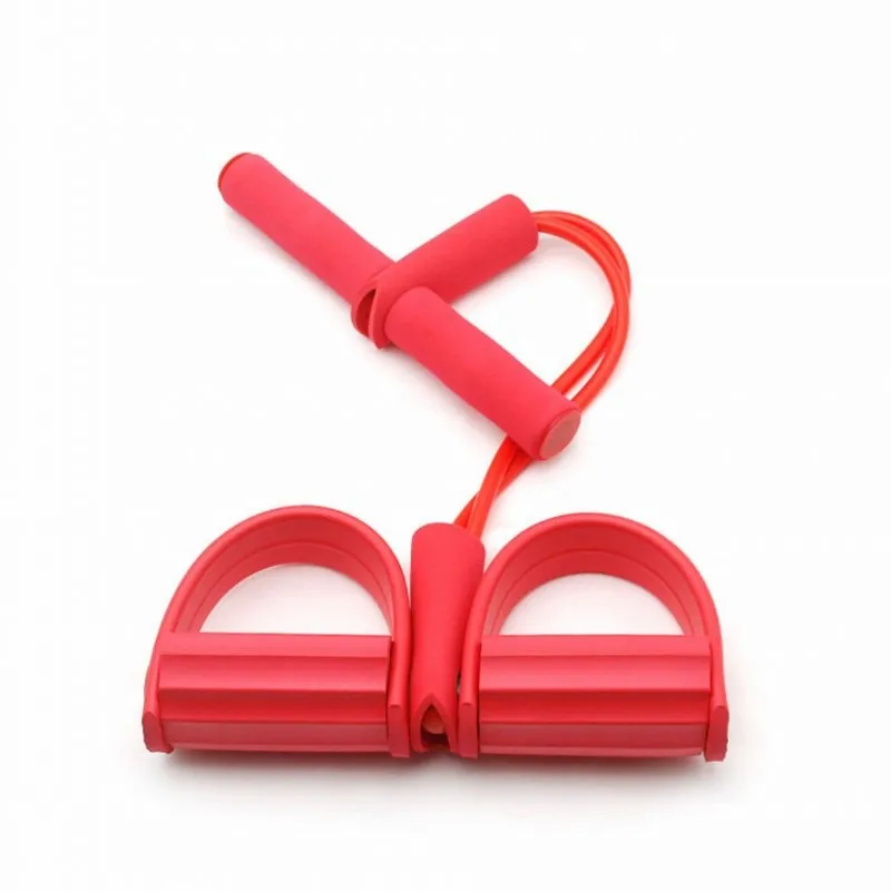 Эластичные ленты для фитнес-оборудования, эластичные тяговые веревки, тренажер для брюшного пресса, бандаж для живота, для домашнего спортзала, для спортивных тренировок, 2 вида - Цвет: red
