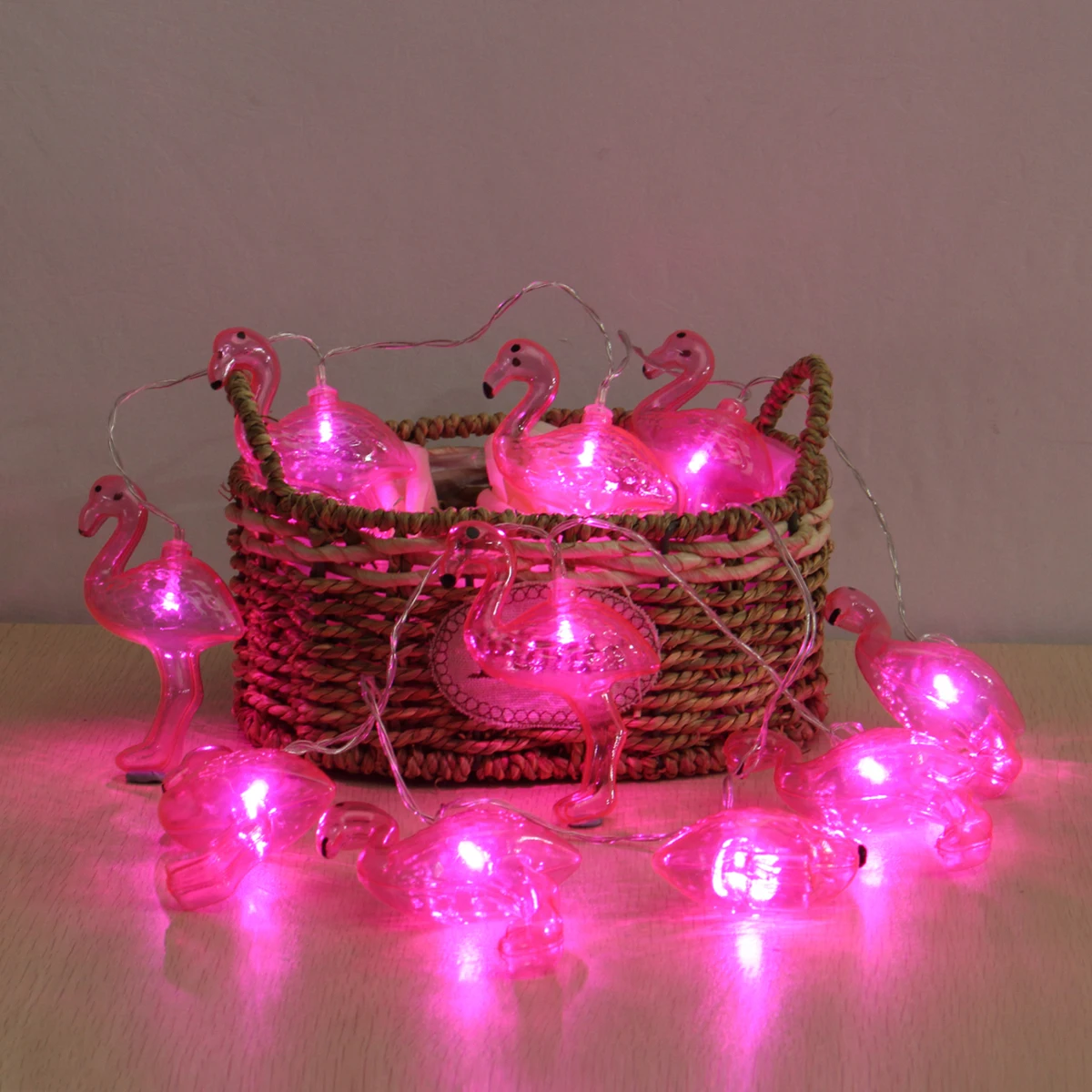 10Pcs Flamingo String Light 1.65m LED Unicorns String Night Light For