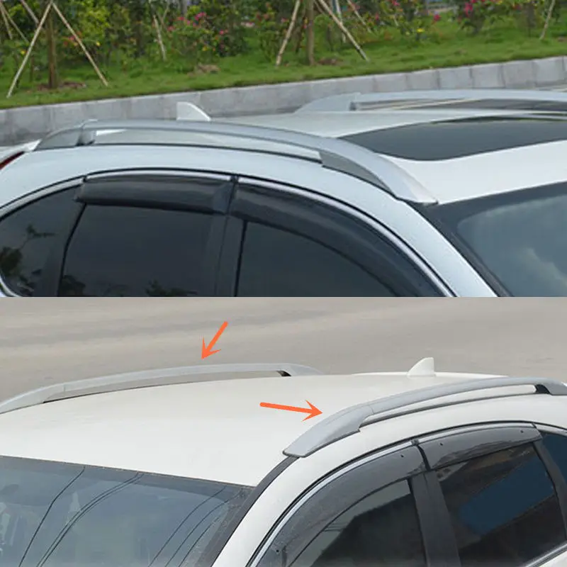 Car roof rack Vertical bar rack Silvery Aluminium body for Honda CRV